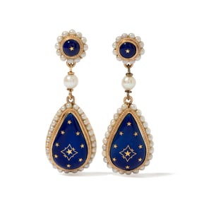 14K YELLOW GOLD PEARL EARRINGS