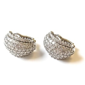18K WHITE GOLD DIAMOND EARRINGS