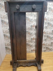 Antique Shanxi Province Hand Carved Elmwood Door