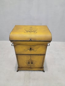 Antique Italian Yellow Metal Wash Stand