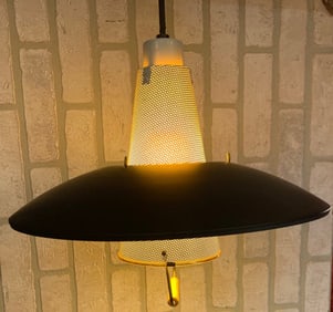 Mid Century Modern Gerald Thurston Pull Down Pendant Light for Lightolier