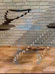 Mid Century Modern Nardis Stool by Nobu Tanigawa for Fasem - Pair