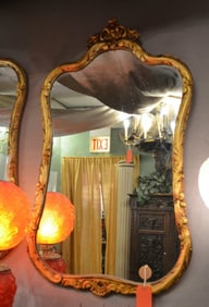 Vintage Carved Gold Giltwood Wall Mirror