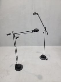 Vintage Postmodern Crane Form Floor Lamps - Pair