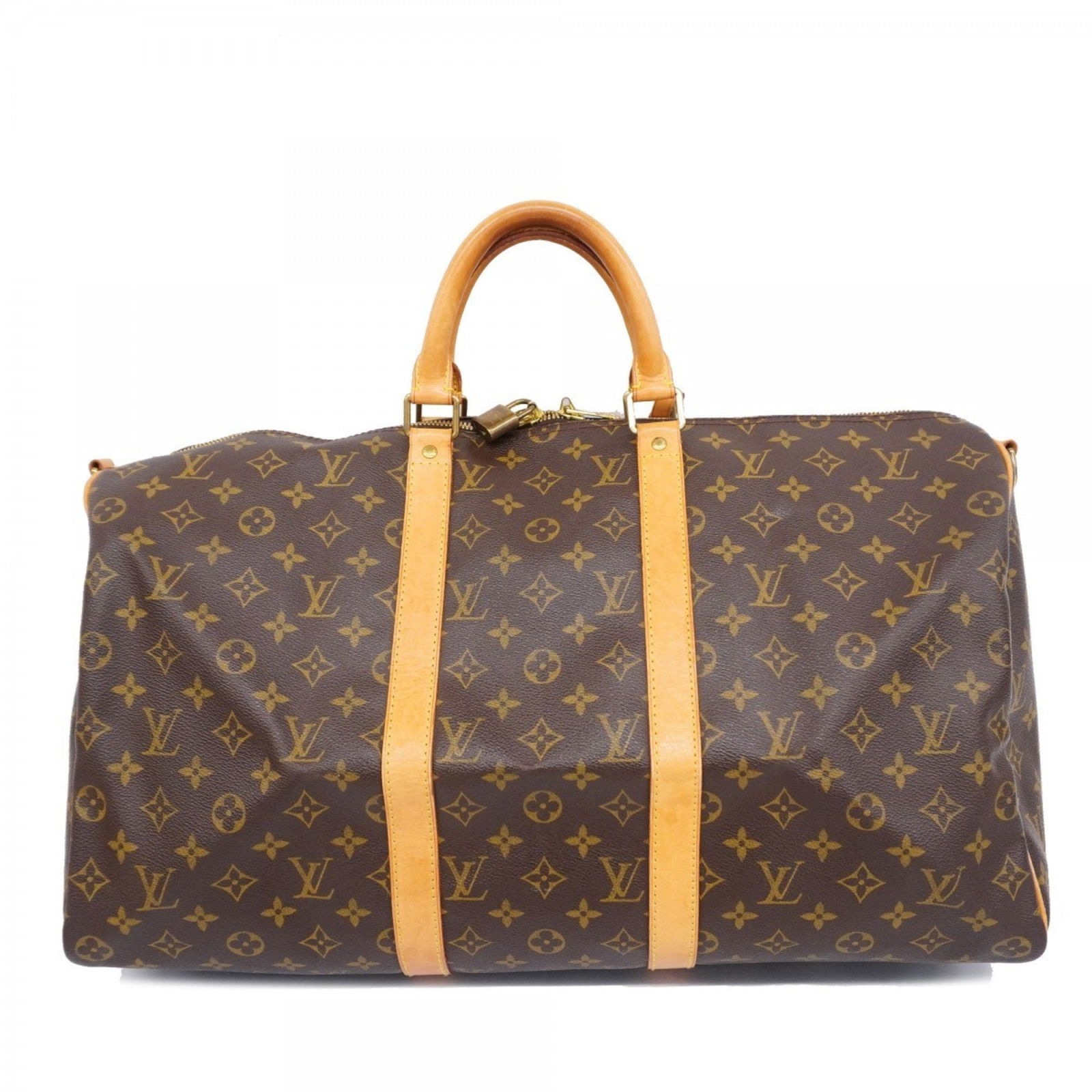 Louis Vuitton Boston Bag Monogram Keepall Bandouliere 50 M41416 Brown Men's Women's (1 of 18)