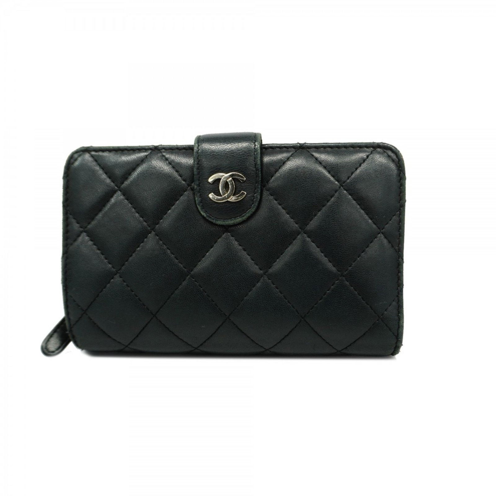 Chanel Wallet Matelasse Lambskin Black Women's (1 of 19)