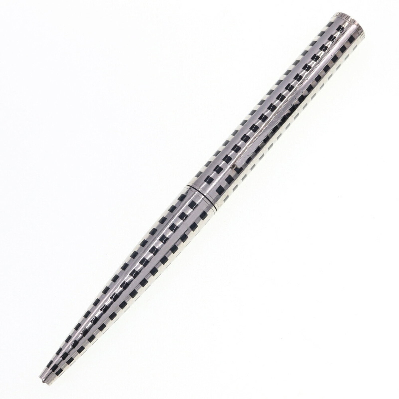 Louis Vuitton Ballpoint Pen Jetrack N79173 Silver Black Metal Twist Type Men's LOUIS VUITTON (1 of 6)