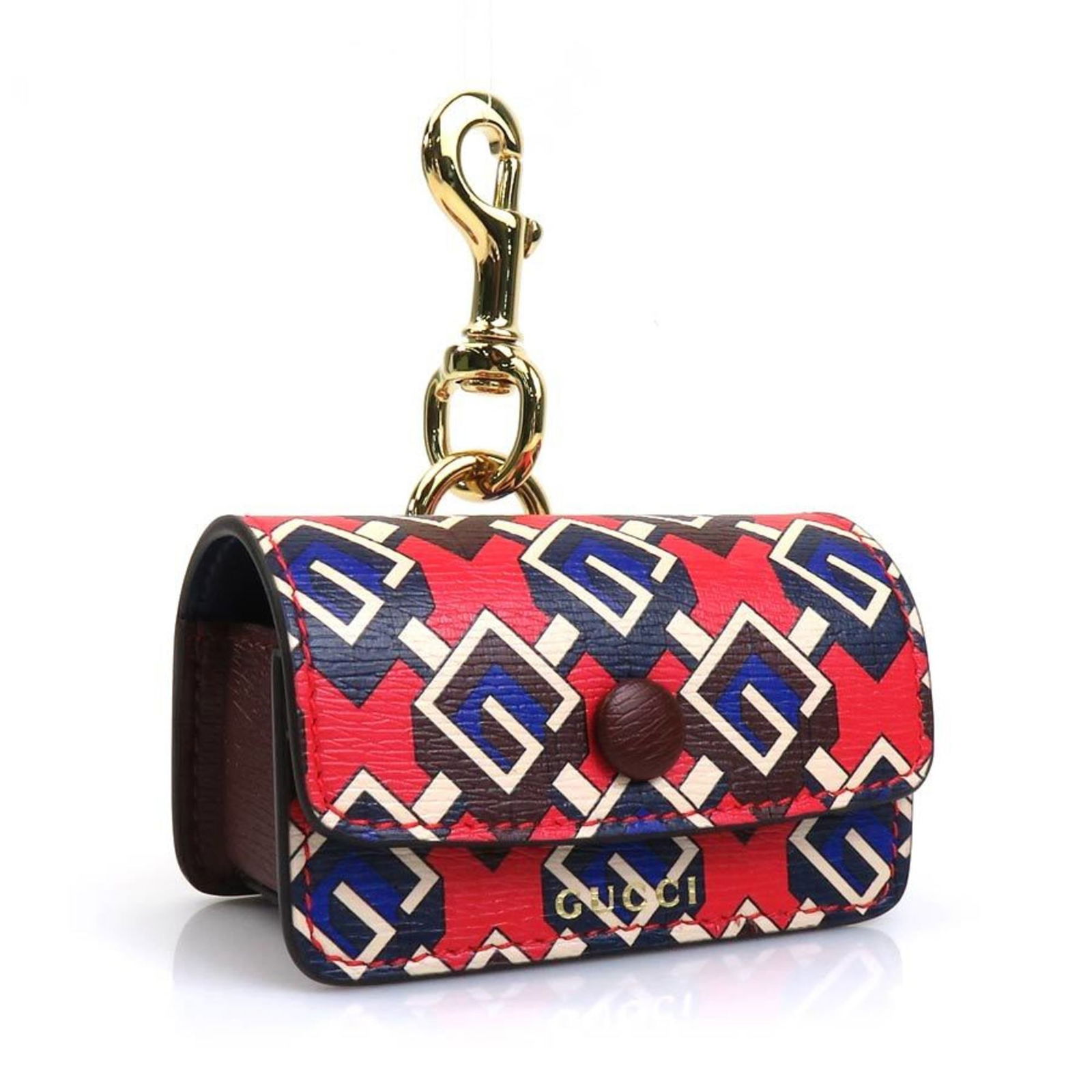 GUCCI Etiquette Bag Holder Leather Multicolor Men's Women's 692957 h30731i (1 of 5)