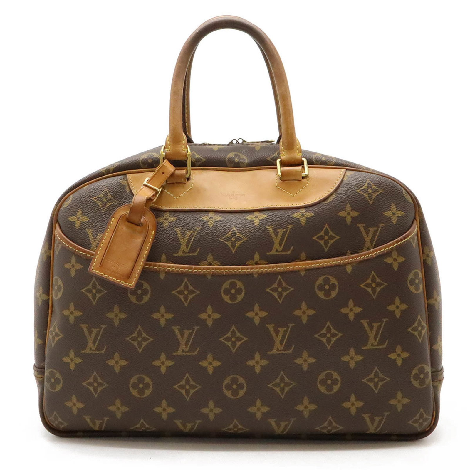LOUIS VUITTON Louis Vuitton Monogram Bowling Vanity Deauville Handbag Boston Bag M47270 (1 of 10)