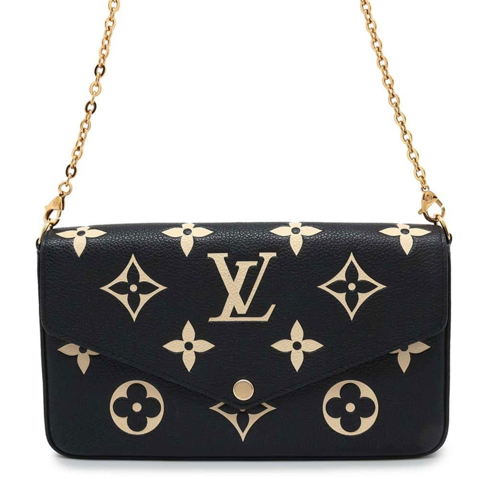 Louis .Vuitton .Chain .Wallet .Monogram .Empreinte .Pochette .Felicie .M82479 .Black (1 of 14)