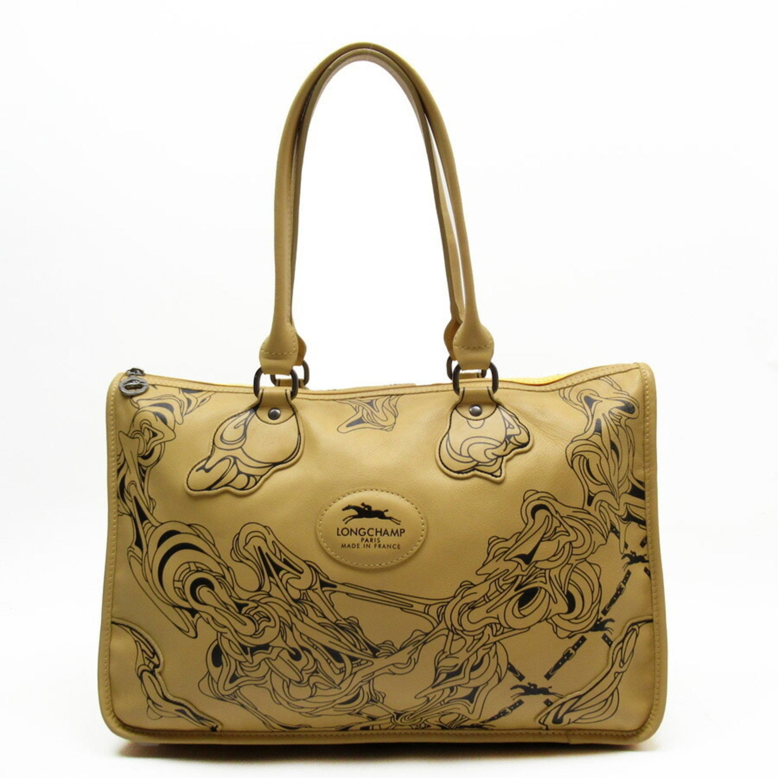 Longchamp .Handbag .Leather .Brown .x .Black .Women's .t18254a (1 of 5)