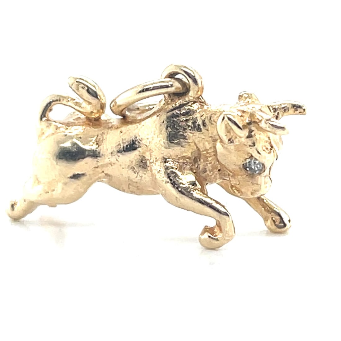 12k .Bull .Pendant .Taurus .Charm: 12k .Yellow .Gold .Weight .6.53g .Bull .Pendant .Taurus .Charm .1inx0.70in
