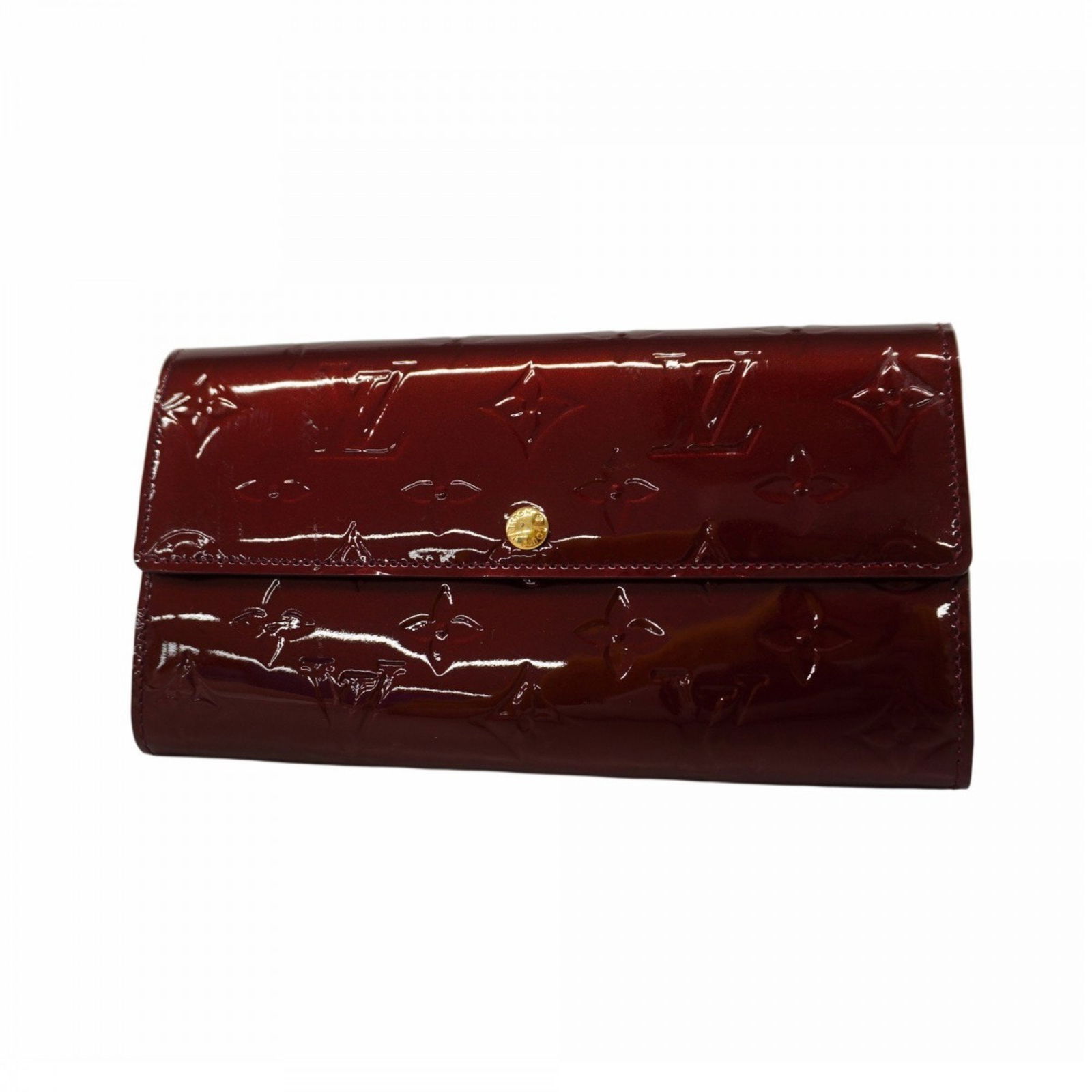 Louis .Vuitton .Long .Wallet .Vernis .Portefeuille .Sarah .M91521 .Rouge .Fauvist .Ladies (1 of 16)