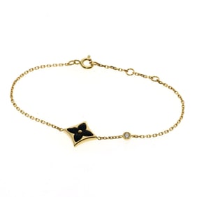 Louis Vuitton Bracelet Star Blossom 1P Diamond K18 Yellow Gold Women's LOUIS VUITTON