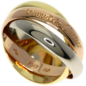 Cartier Trinity #50 Ring, K18 Yellow Gold, K18WG, K18PG, Women's, CARTIER