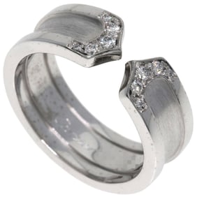 Cartier C2 Diamond #49 Ring, 18K White Gold, Women's, CARTIER