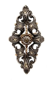 Georgian Gold & Silver Diamond Ring