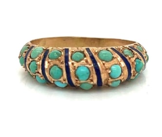 Retro 14k Turquoise Ring