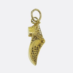 Etruscan Revival Shoe Charm Pendant