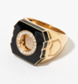 18K YELLOW GOLD STEPHEN WEBSTER DIAMOND RING, 11.20 dwt., .20ct.TW ROUND WHITE Diamonds Size10.00