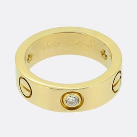 Cartier Three Diamond LOVE Ring