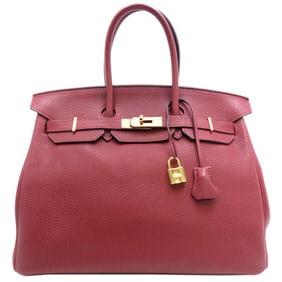 Hermes □P stamp 2012 Birkin 35 ladies handbag Togo Rouge H
