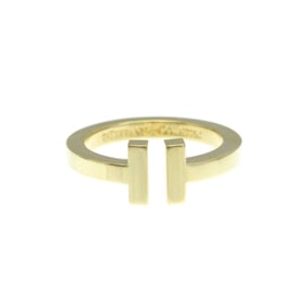 Tiffany T Square Ring Yellow Gold (18K) Fashion No Stone Band Ring