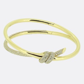 Tiffany & Co. Tiffany Knot Double Row Hinge Bangle