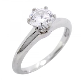 Tiffany Ring Solitaire 1PD Pt950 Platinum Diamond 0.75ct Size 11.5 Ladies