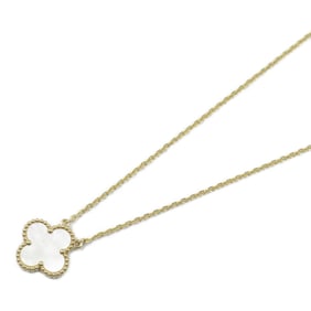Van Cleef & Arpels Alhambra Mother of Pearl Necklace, K18 (yellow gold), Pearl, Women's, White,