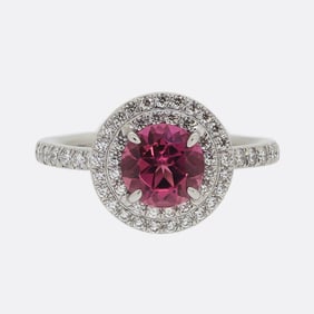 Tiffany & Co. Pink Tourmaline and Diamond Soleste Ring