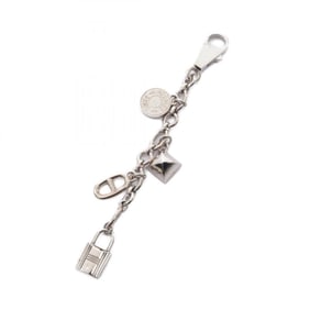 Hermes HERMES Amulet 4 Olga Charm Metal Women's Silver