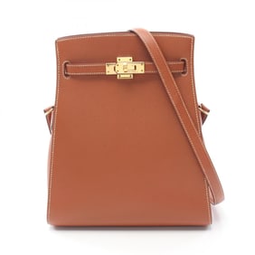 Hermes Kelly Sport PM Shoulder Bag Cushvel Women's Brown