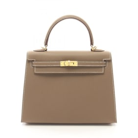 Hermes HERMES Kelly 25 Handbag Bag Epsom Leather Women's Brown 038416CC