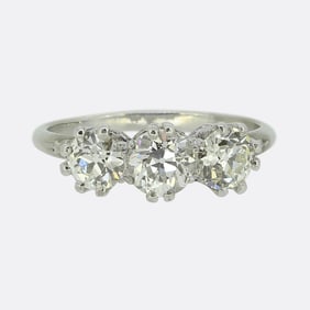 Antique Three-Stone Diamond Ring