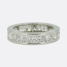 2.31 Carat Radiant Cut Diamond Eternity Ring