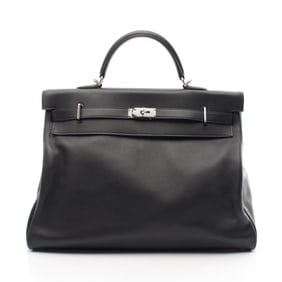 Hermes Kelly 50 Voyage Handbag Bag Taurillon Nobyo Men's Women's Black