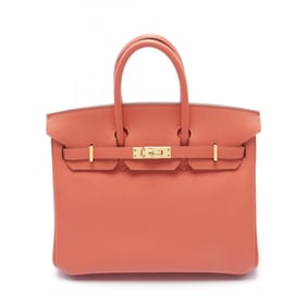 Hermes HERMES Birkin 25 Flamingo Handbag Bag Epsom Leather Women's Pink