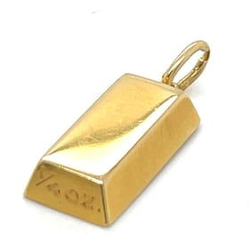CARTIER 18K Yellow Gold Gold Bar Pendant