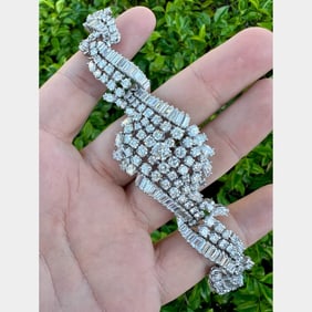 1950’s Platinum 22.70 Ct. Diamond Bracelet