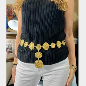 1960’s CARTIER Silver “Guilt” Belt