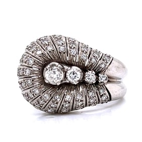 Art Deco Platinum Diamond Ring