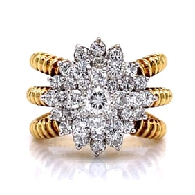 18K Yellow Gold Diamond Ring