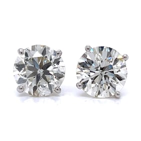 18K White Gold 10.00 Ct. Diamond Stud Earrings