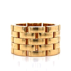 CARTIER 18K Yellow Gold Maillon Panthere Ring