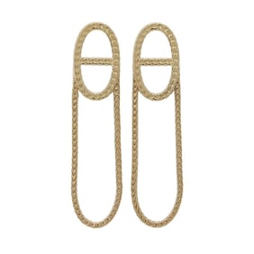 Hermes earrings Chaine dancre Danae K18YG yellow gold HERMES