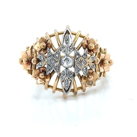 Art Deco 18k Platinum Diamond Ring