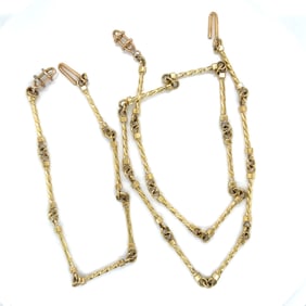 18k Necklace & Bracelet Set