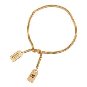 Chanel Necklace Cambon Plate Coco Mark P20C AB3285 CHANEL Lariat