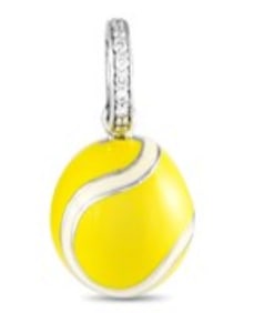The tennis player in your life will be delighted to get this playful bracelet charm by Aaron Basha.